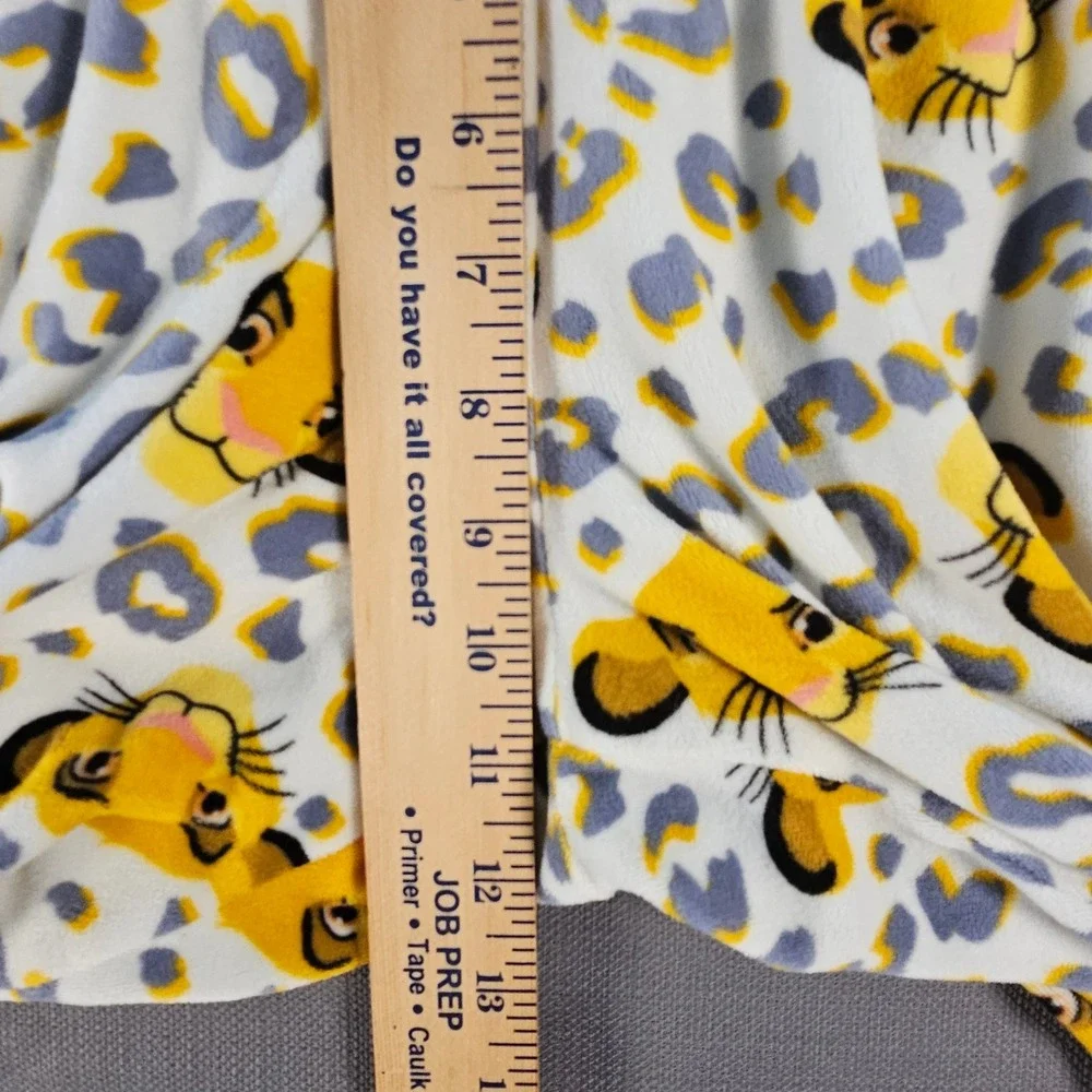 Disney The Lion King Simba Leopard Print Fleece Pajama Set  Large 12-14